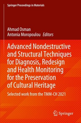 Advanced Nondestructive and Structural Techniques for Diagnosis, Redesign and Health Monitoring for the Preservation of Cultural Heritage