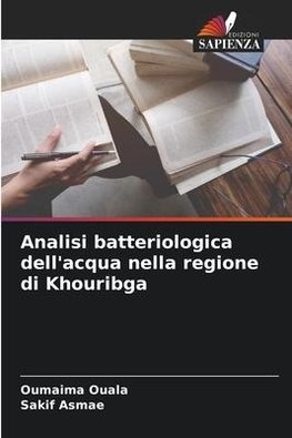 Analisi batteriologica dell'acqua nella regione di Khouribga