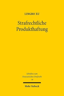 Strafrechtliche Produkthaftung