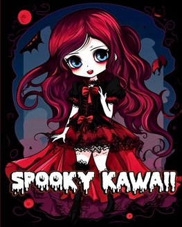 Spooky Kawaii Coloring Book