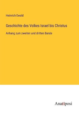 Geschichte des Volkes Israel bis Christus