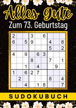 73 Geburtstag Geschenk | Alles Gute zum 73. Geburtstag - Sudoku