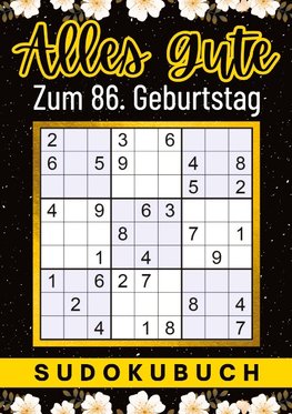 86 Geburtstag Geschenk | Alles Gute zum 86. Geburtstag - Sudoku