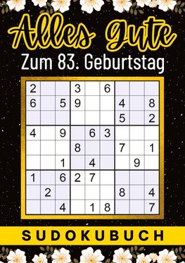 83 Geburtstag Geschenk | Alles Gute zum 83. Geburtstag - Sudoku