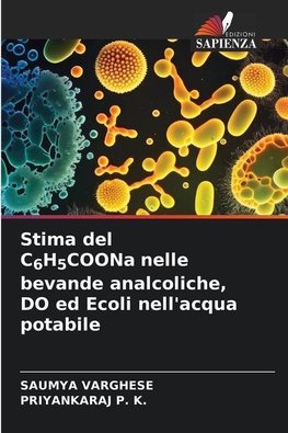 Stima del C6H5COONa nelle bevande analcoliche, DO ed Ecoli nell'acqua potabile