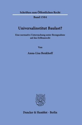 Universalinstitut Baulast?