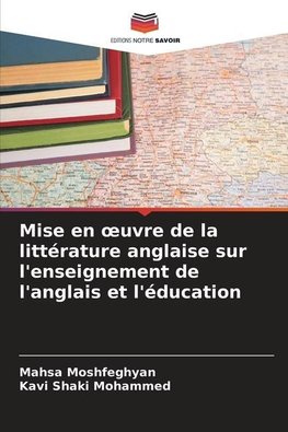 Mise en ¿uvre de la littérature anglaise sur l'enseignement de l'anglais et l'éducation