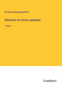 Répertoire de chimie appliquée