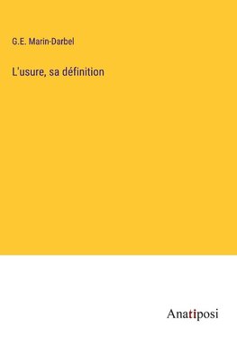 L'usure, sa définition