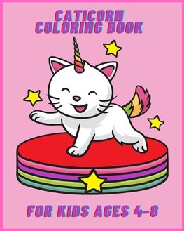 Caticorn coloring book for kids ages 4-8