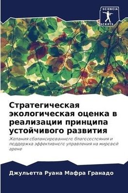 Strategicheskaq äkologicheskaq ocenka w realizacii principa ustojchiwogo razwitiq