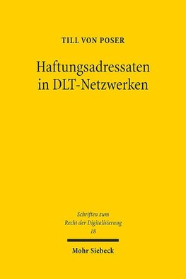 Haftungsadressaten in DLT-Netzwerken