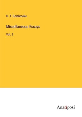 Miscellaneous Essays