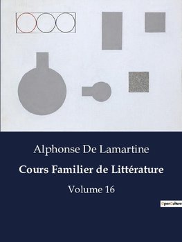 Cours Familier de Littérature