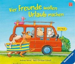 Vier Freunde wollen Urlaub machen