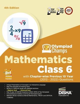 Olympiad Champs Mathematics Class 6 with Past Olympiad Questions