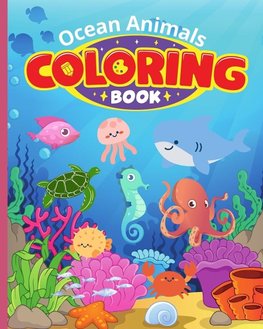 Ocean Animals Coloring Book For Kids