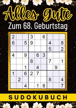 68 Geburtstag Geschenk | Alles Gute zum 68. Geburtstag - Sudoku