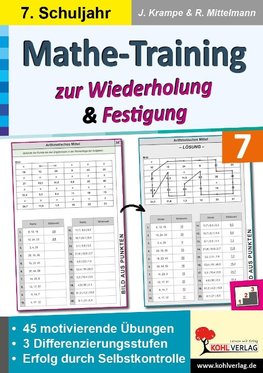 Mathe-Training - Rätsel zur Wiederholung und Festigung / Klasse 7