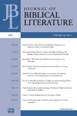 Journal of Biblical Literature 142.2 (2023)