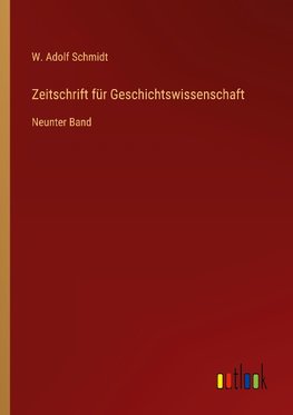 Zeitschrift für Geschichtswissenschaft