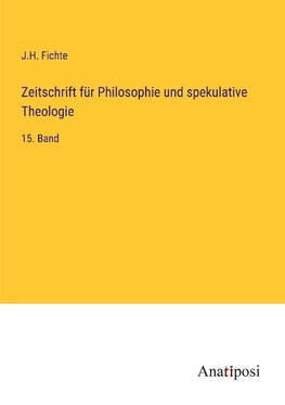 Zeitschrift für Philosophie und spekulative Theologie