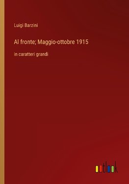 Al fronte; Maggio-ottobre 1915