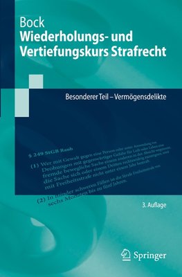 Wiederholungs- und Vertiefungskurs Strafrecht