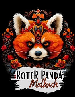 Schwarzes ¿Roter Panda Malbuch¿.