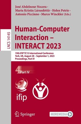 Human-Computer Interaction ¿ INTERACT 2023