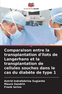 Comparaison entre la transplantation d'îlots de Langerhans et la transplantation de cellules souches dans le cas du diabète de type 1