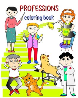 Professions Coloring Book