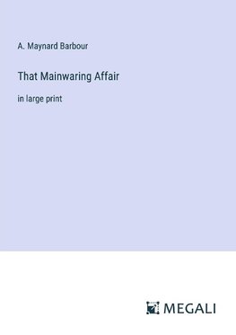 That Mainwaring Affair