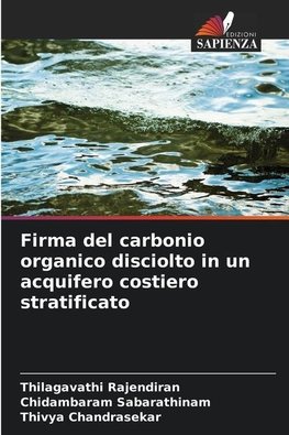 Firma del carbonio organico disciolto in un acquifero costiero stratificato