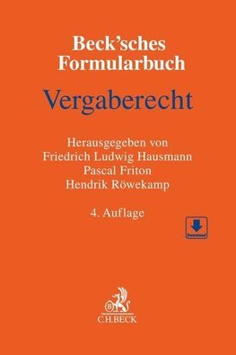 Beck'sches Formularbuch Vergaberecht