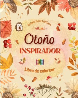 Otoño inspirador | Libro de colorear | Impresionantes elementos otoñales entrelazados en magníficos patrones creativos