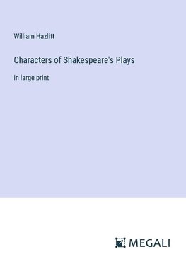 Characters of Shakespeare's Plays