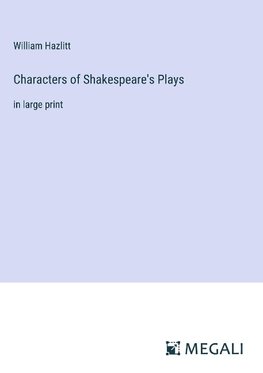 Characters of Shakespeare's Plays