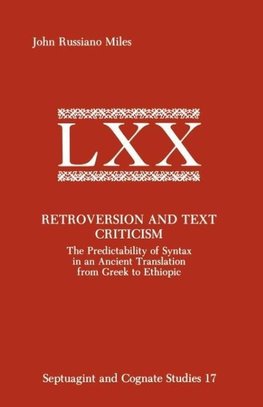 Retroversion and Text Criticism