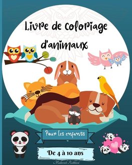 Livre de Coloriage d'animaux pour les Enfants de 4 à 10 ans