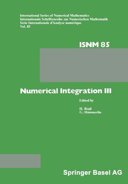 Numerical Integration III