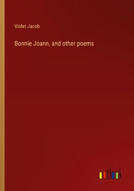 Bonnie Joann, and other poems