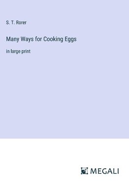 Many Ways for Cooking Eggs