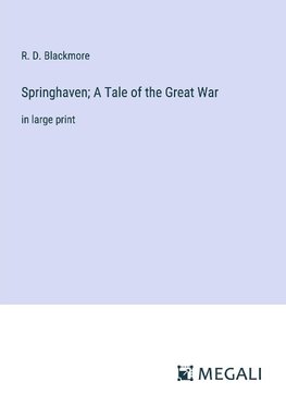 Springhaven; A Tale of the Great War