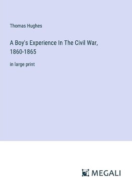 A Boy's Experience In The Civil War, 1860-1865