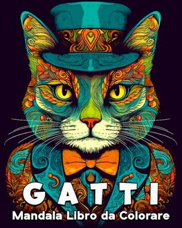 Gatti Mandala Libro da Colorare