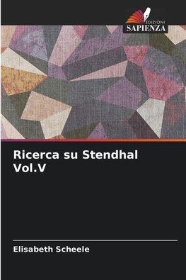 Ricerca su Stendhal Vol.V