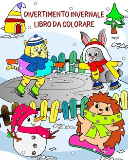 Divertimento Invernale Libro da Colorare