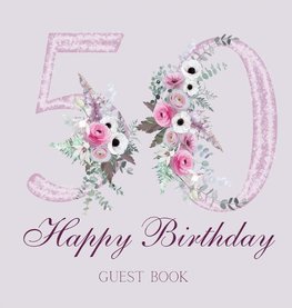 Happy 50th birthday guest book