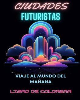 Libro para colorear de la ciudad futurista